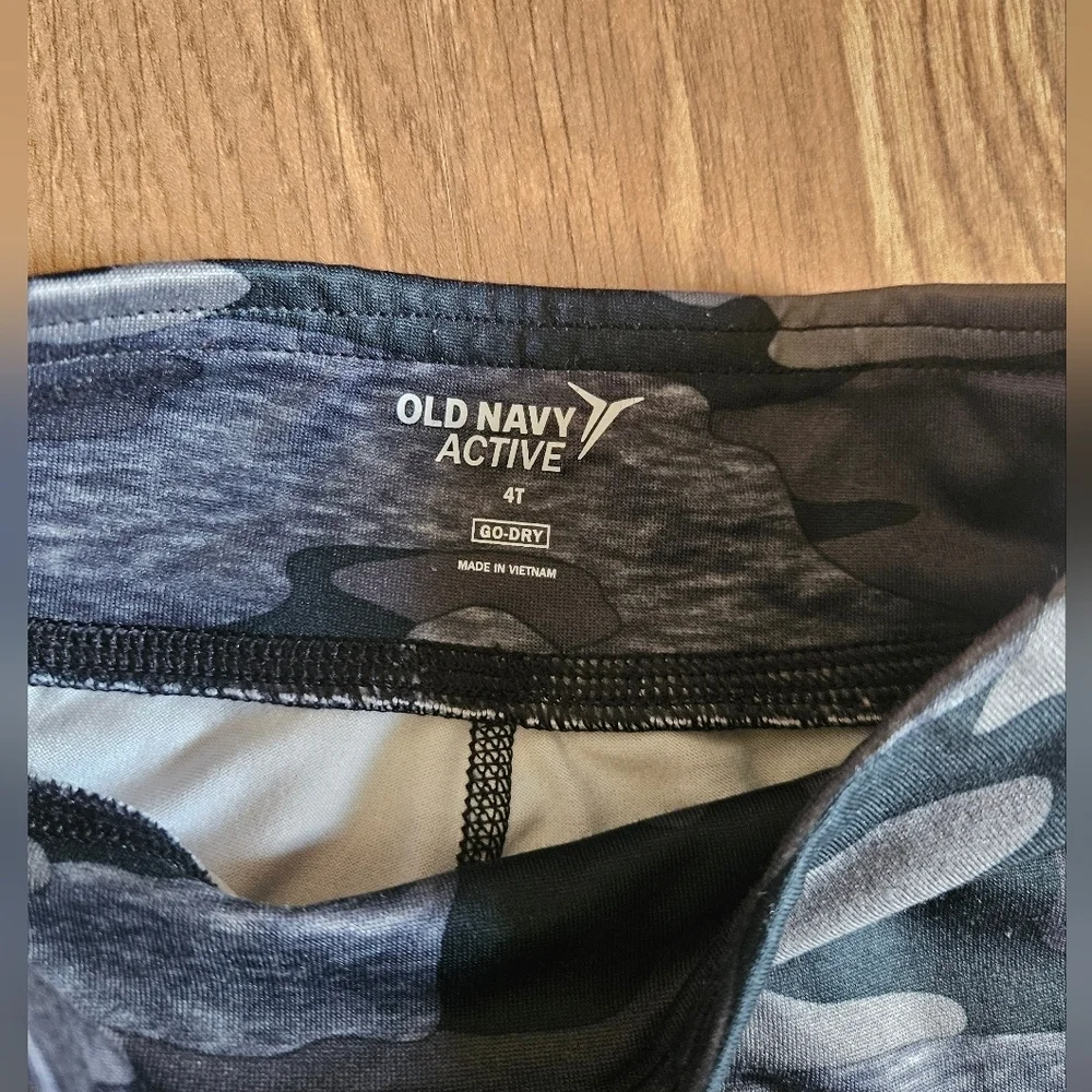 Old Navy Kids Camouflage Leggings - Gray and Black